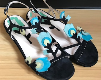 Prada vintage leather sandals | size 38.