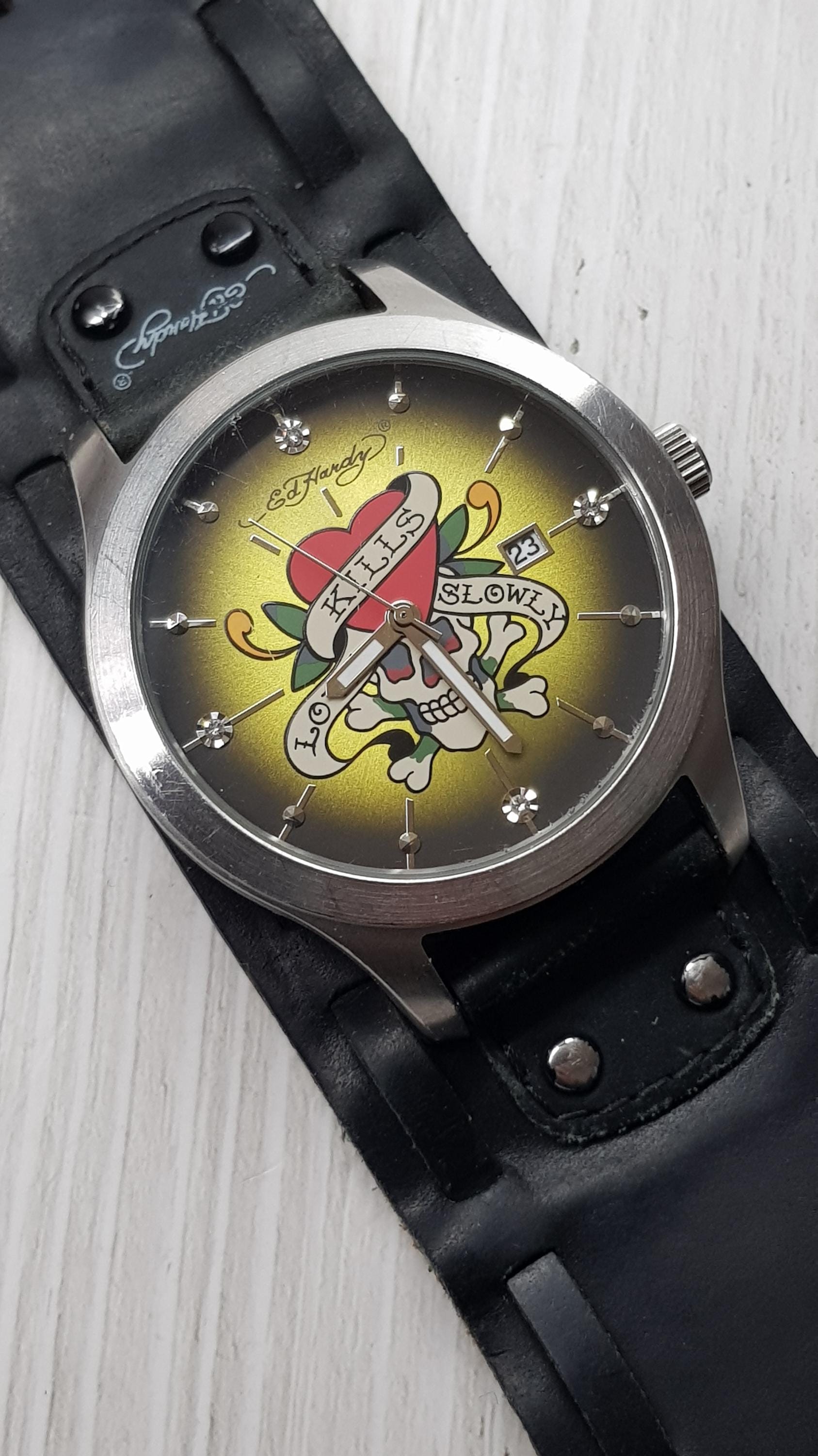 エドハーディ 時計 ハート フランクミュラー FRANCK MULLER 5002LQZD3 ハートトゥハート