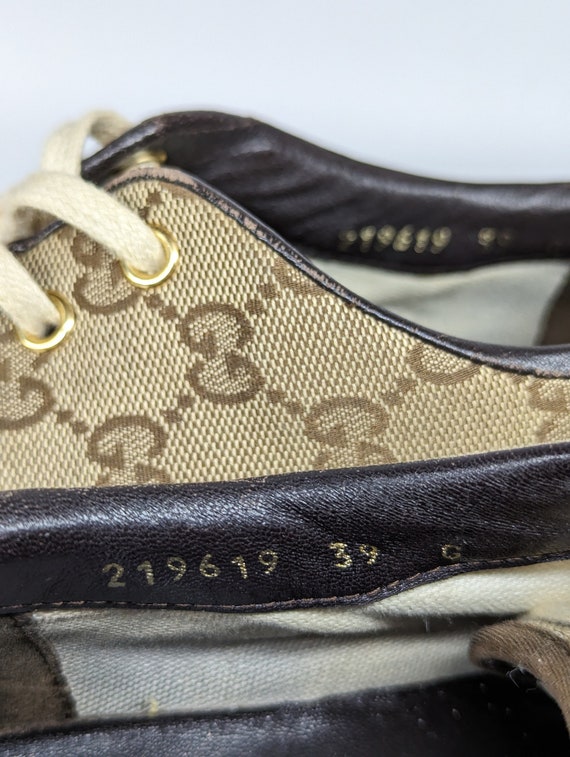 Vintage rare monogram Gucci Women's sneakers, pyt… - image 7