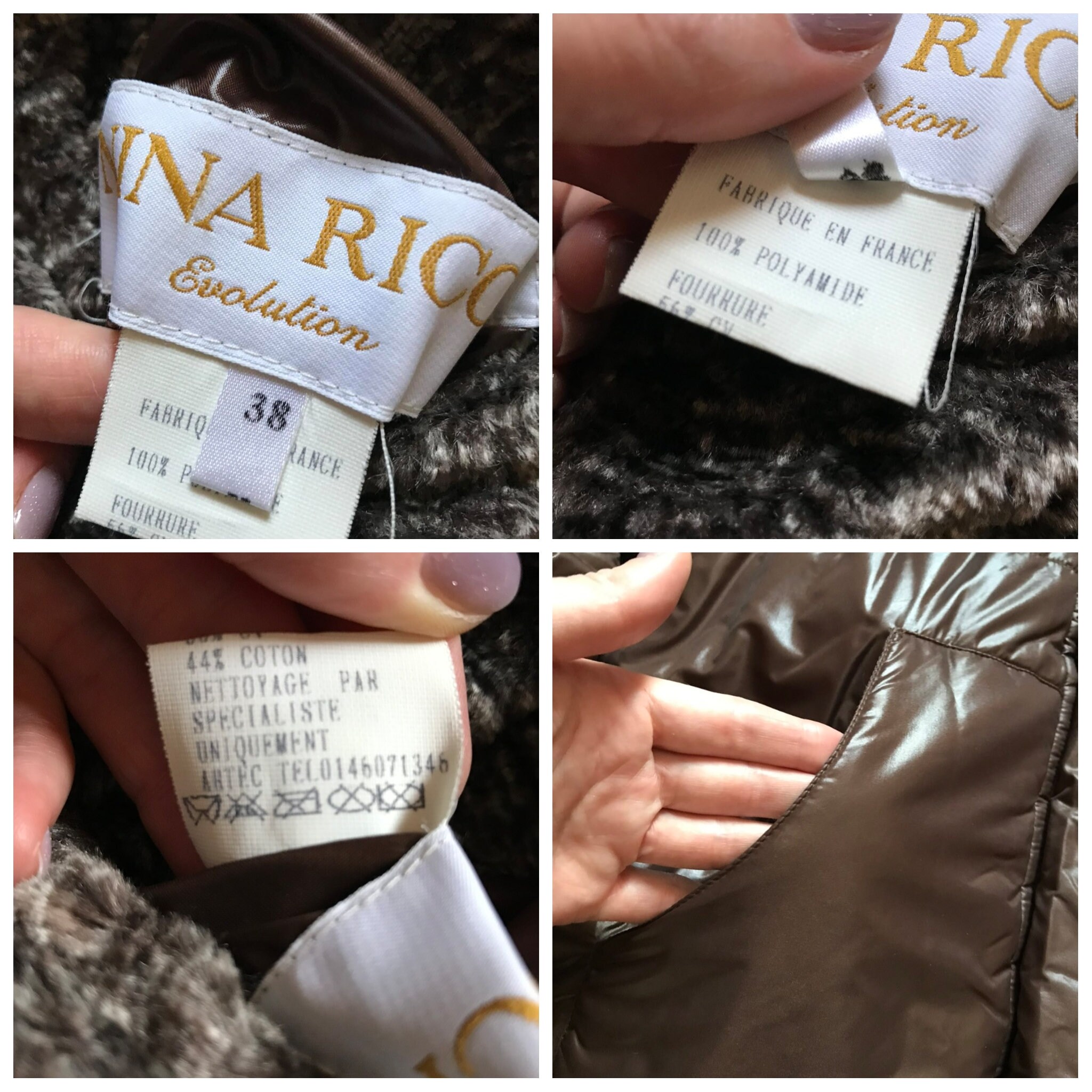 NINA RICCI EVOLUTION リアルレザー レザージャケット NINA RICCI EVOLUTION リアルレザー レザージャケット