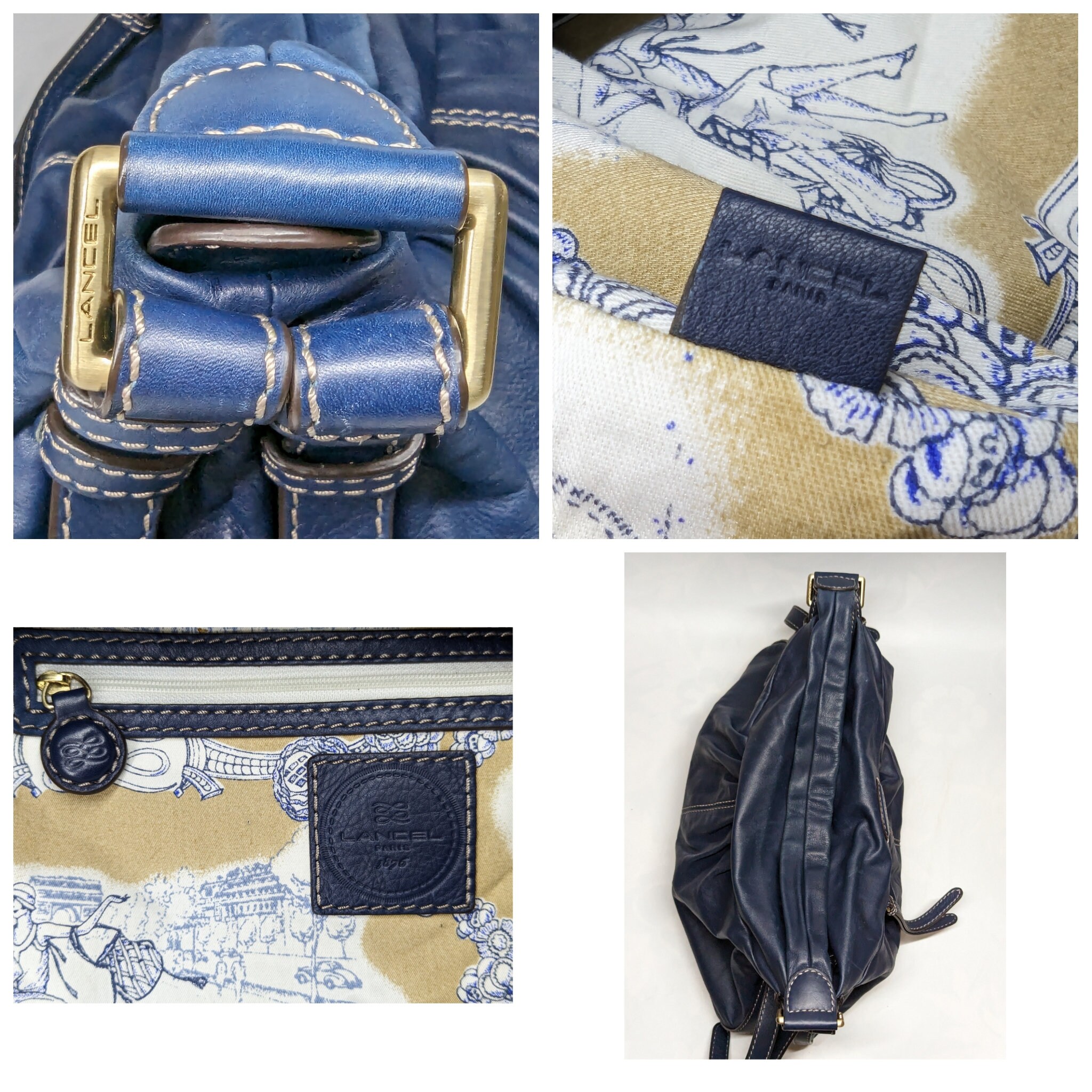 LANCEL PARIS レザーレディースバッグ、40x25x10 cm。 - Etsy 日本