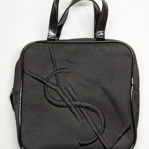 Small Yves Saint Laurent bag in satin fabric with embroidered logo