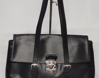 Borsa a tracolla Louis Vuitton Segur MM Epi in pelle nera