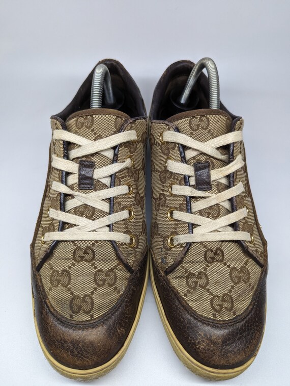 Vintage rare monogram Gucci Women's sneakers, pyt… - image 2