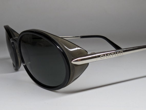 VINTAGE black sunglasses Cartier Paris 130 - image 1