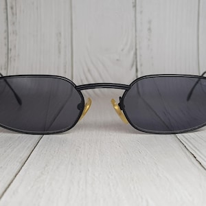 Vintage Ralph Lauren unisex white mirror aviators with leather wrapped arms. NOS VINTAGE SUNGLASSES RAY BAN ECHELON SABRE PILOT 2/3  main image 4