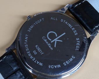 Men's Vintage Watch Calvin Klein SWISS MADE Stainless Steel