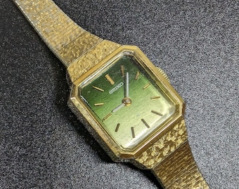 SEIKO Ladie's Watch 1970's, gold plated watch, mechanical, Japan.