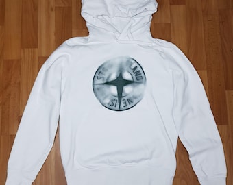 Stone Island sweatshirt with a hood, size S