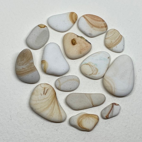 Sea Pottery with a swirl pattern - beautiful and unique - art craft - jewellery - eco gift