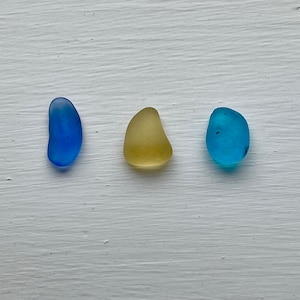 Seaglass - Bright and Beautiful trio of pieces - lovely gift idea