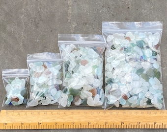Bolsas de vidrio marino crudo: colores y tamaños surtidos - De la costa de Kent