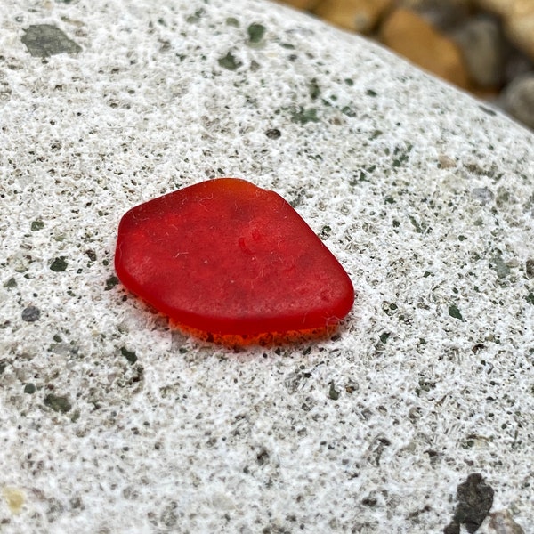 Red Seaglass - Exceedingly Rare - Gift idea