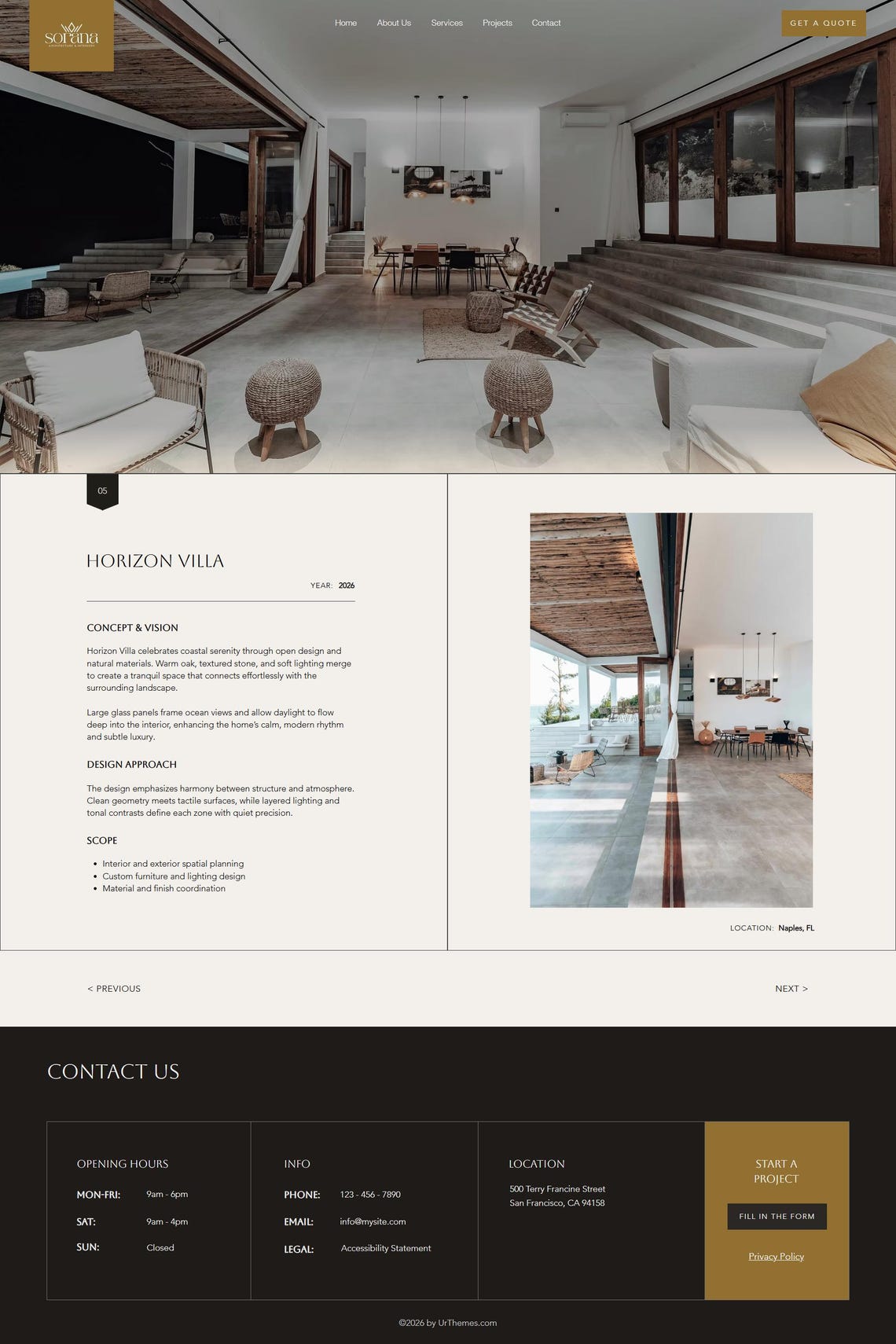 Wix Website Template for Architecture, Interior Design & Construction ...