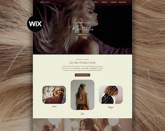 Wix Hair Salon Website Template | Hairstylist, Hairdresser & Beauty Salon