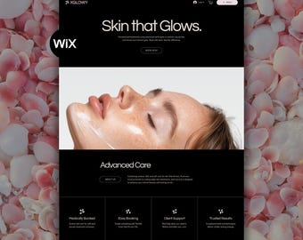 Wix Template for Med Spa & Skin Clinic | Booking Ready Skincare Website Design