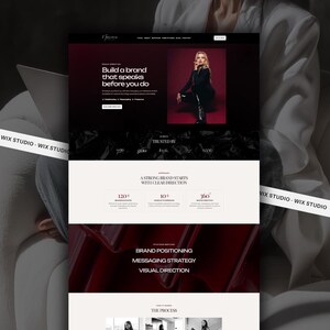 Wix Studio Website-Vorlage für Markenstrategen | Social-Media-Manager, Content-Ersteller & Berater
