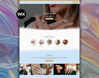 Wix Template for Nail Artists and Beauty Studios | Spa & Salon Website Design