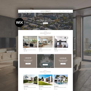 Wix Website Template for Real Estate Agents | Property Search, Listings & Realtor Portfolio