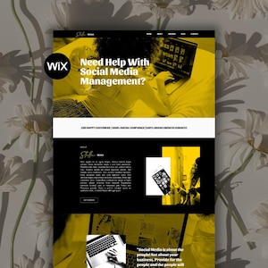 Wix Website Template for Social Media Managers & Virtual Assistants | Creative Business Design
