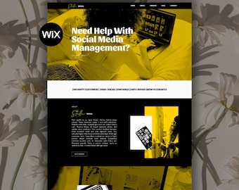 Wix Website Template for Social Media Managers & Virtual Assistants | Creative Business Design