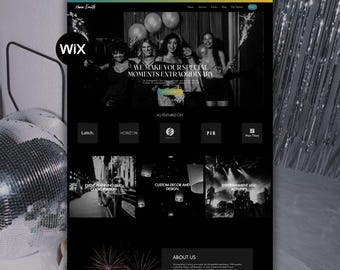 Wix Website Template for Event Planners, Wedding, Party Coordinators, Event Designers & Stylists