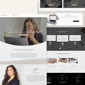 Wix Website Template for Financial Advisors, Consultants, Insurance Agents & Finance Experts image 3