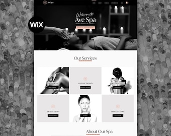 Wix Template for Spas, Estheticians, Massage Therapists, Nail Artists & Beauty Salons