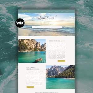 Wix Template for Travel Agents, Agencies & Tour Sites image 1