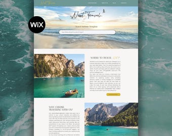 Wix Template for Travel Agents, Agencies & Tour Sites
