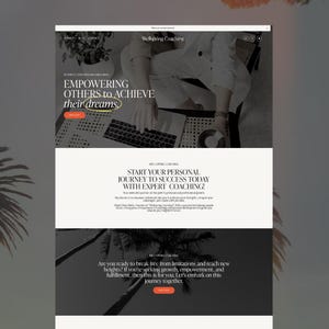 Squarespace Website Template for Coaches, Consultants, Sales & Blogger Websites | Coaching Website Template | Business Template