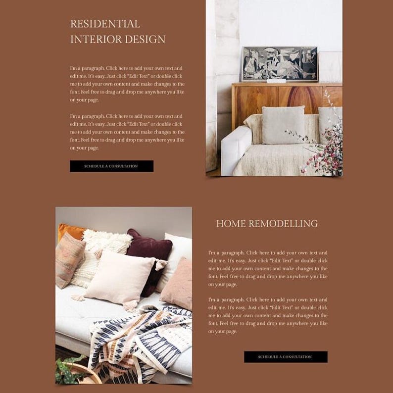 Wix Website Template for Interior Designers, Architects & Real Estate ...