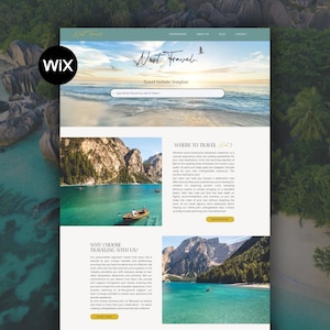 Wix Website Template for Travel Agencies, Tour Companies, Travel Blogs, Travel Consultants | Travel Theme Design