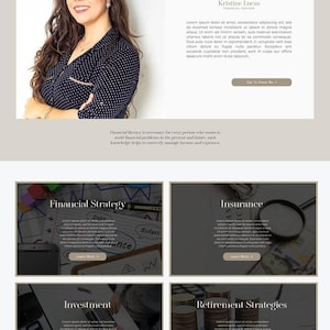 Wix Website Template for Financial Advisors, Consultants, Insurance Agents & Finance Experts image 2