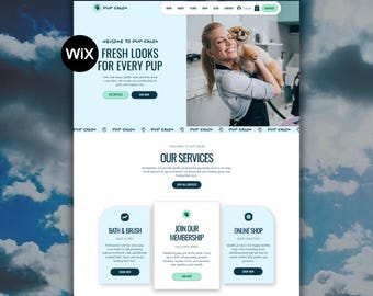 Wix Pet Grooming Template | Dog Spa, Online Booking & Product Shop