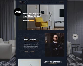 Plantilla de sitio web de Wix para agentes inmobiliarios, administradores de propiedades, diseñadores de interiores y empresas inmobiliarias