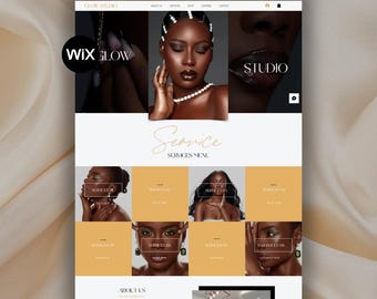 Wix Beauty Website Template for Salon, Spa, Makeup Artist & Beauty Shop