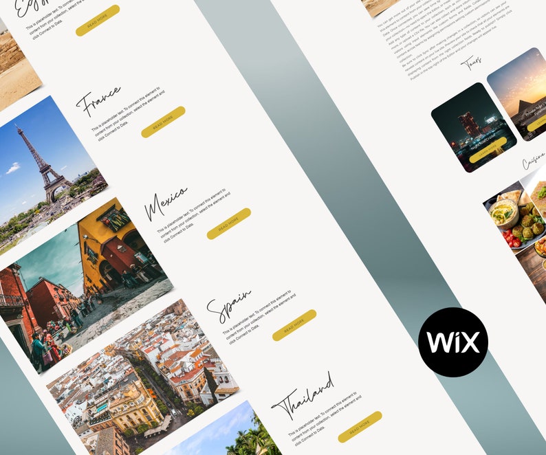 travel agency website wix