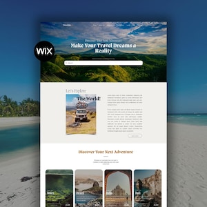 Websitesjabloon Wix-reisbureau | Reisbureau + touroperator | Reisplanblog