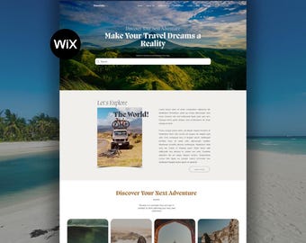 Wix Travel Agent Website Template | Travel Agency + Tour Operator | Itinerary Blog