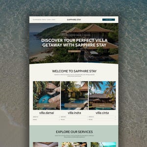 Squarespace Website Template for Hotels, Rentals & Holiday Stays