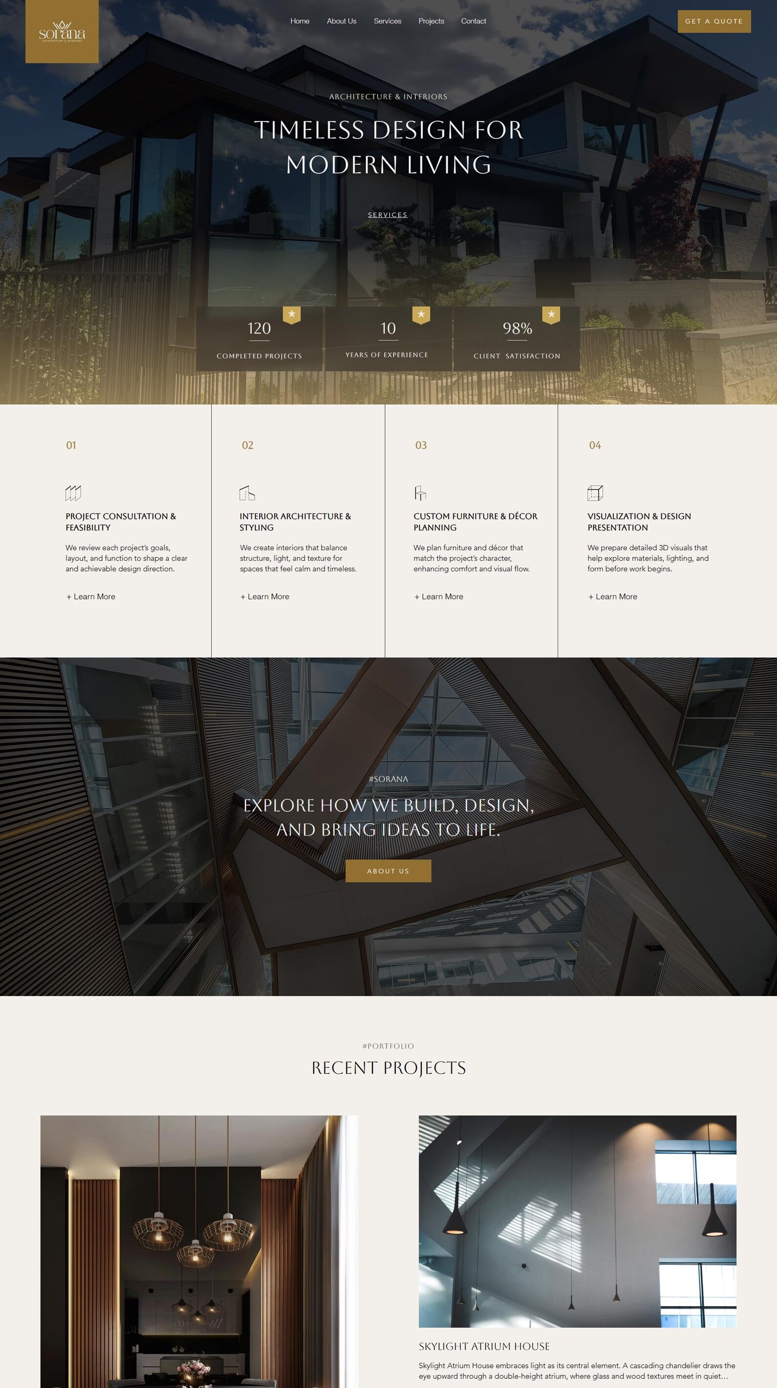 Wix Website Template for Architecture, Interior Design & Construction ...