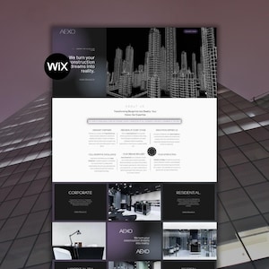 Wix Construction Website Template for Contractors and Builders