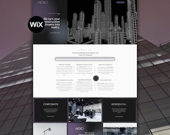 Wix Construction Website Template for Contractors and Builders