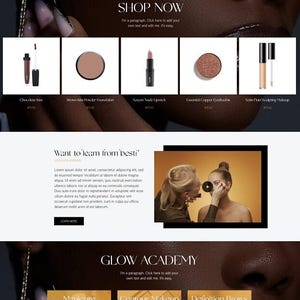 Wix Beauty Website Template for Salon, Spa, Makeup Artist & Beauty Shop image 2
