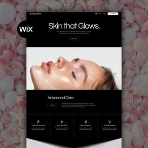 Wix Template for Medical Spas & Aesthetic Clinics | Booking Ready, Skincare Business Design, Esthetician Website, MedSpa Studio