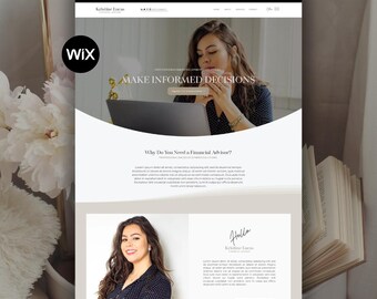 Wix Website Template for Financial Advisors, Consultants, Insurance Agents & Finance Experts