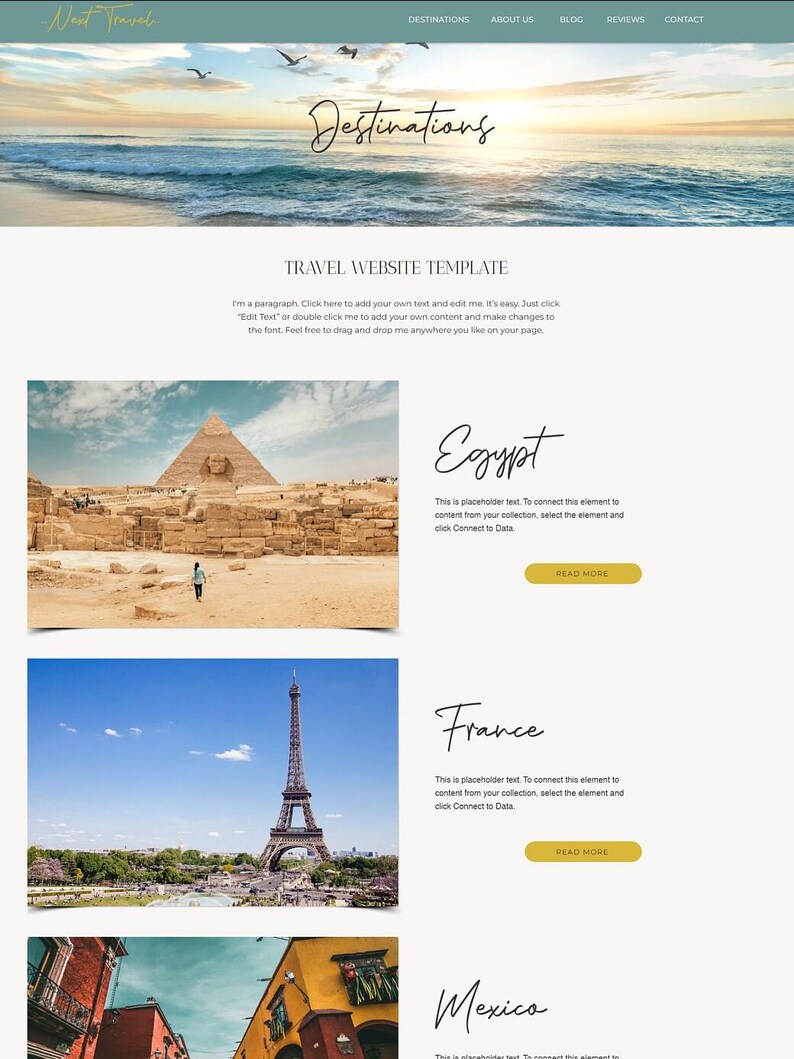 Wix Template for Travel Agents, Agencies & Tour Sites image 4