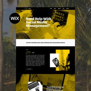 Wix Website Template: Stella Media for Social Media Managers