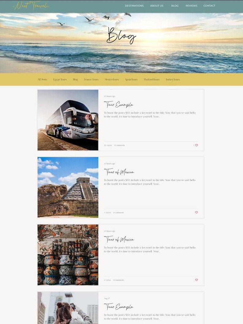 Wix Template for Travel Agents, Agencies & Tour Sites image 5